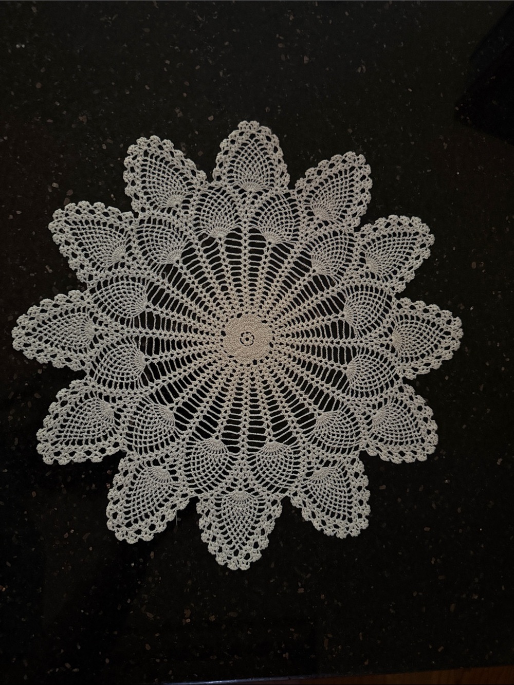 Handmade White Crochet Doily